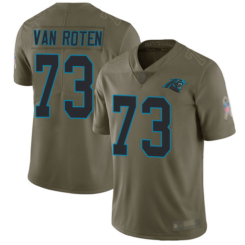 Carolina Panthers Limited Olive Men Greg Van Roten Jersey NFL Football #73 2017 Salute to Service->carolina panthers->NFL Jersey
